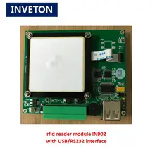 Uhf rfid считыватель модуль RS-232/ttl 902-928 МГц gen2/пассивная epc-метка маленький usb rfid модуль чтения/записи 2dbi керамическая антенна