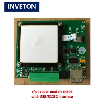 

uhf rfid reader module rs-232/ttl 902-928mhz gen2 / epc passive small usb rfid reader writer module 2dbi antenna ceramics