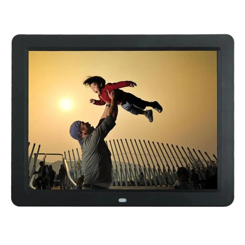

ALLOYSEED 12 Inch Digital Photo Frame 1280X00 HD LED Video Display Electronic Album Picture USB MP3 Music Player Clock Calendar
