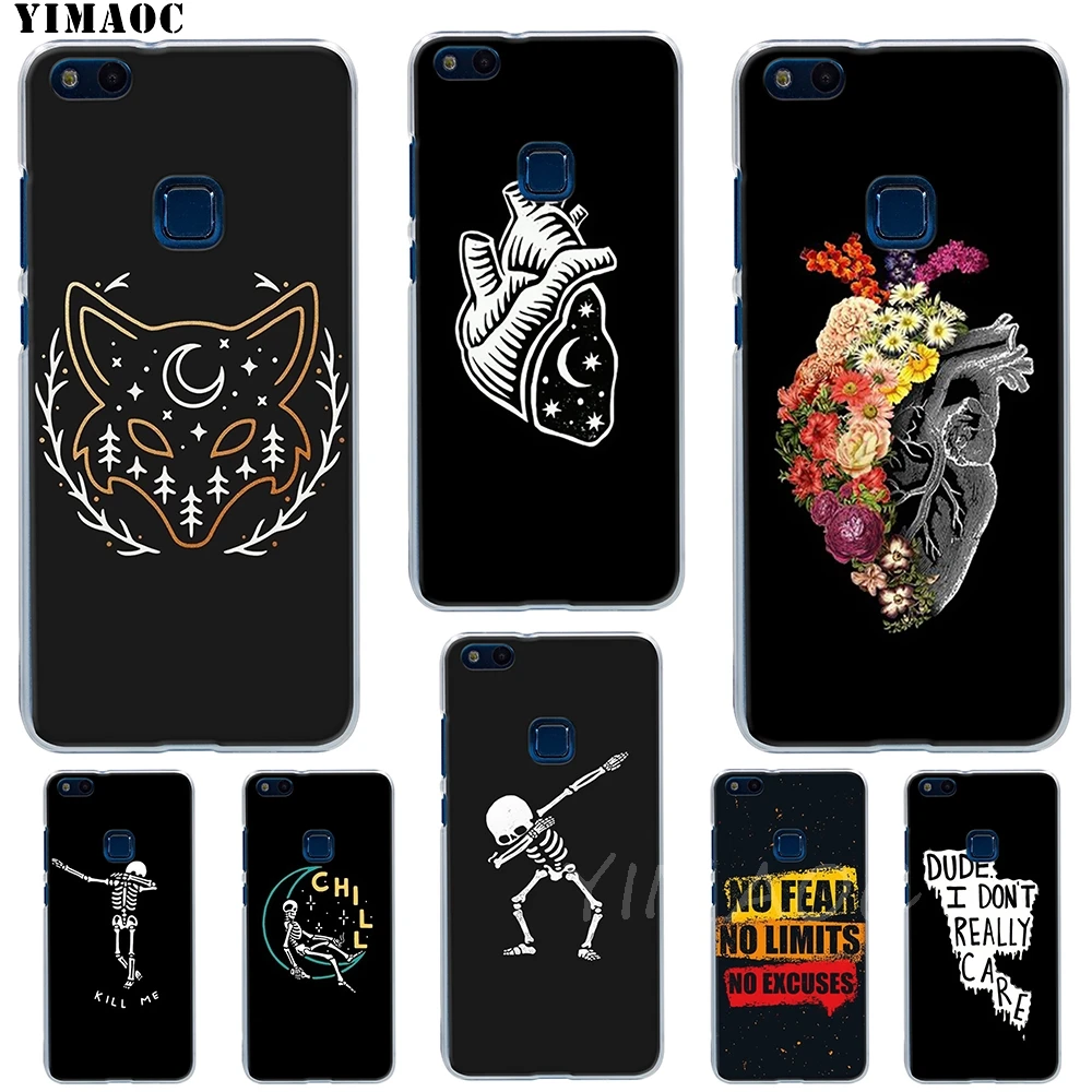 Мягкий чехол YIMAOC I don t Care для Huawei P8 P9 P10 P20 P30 Lite Pro P smart 2019 | Мобильные телефоны и