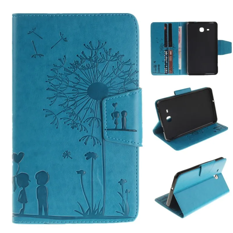 Lovers Dandelion For Samsung Galaxy Tab A 7.0 Case SM-T280 SM-T285 T28 Case Tablet Case PU Leather Flip Wallet Stand Embossing (35)