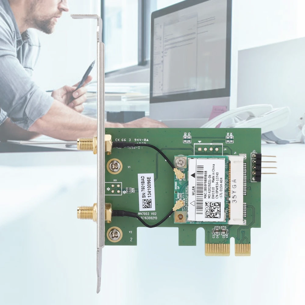 Горячая DW1510 PCI E Настольный ПК AC двухдиапазонный 2 4G/5G беспроводная сетевая