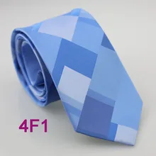 YIBEI coahella мужские галстуки небесно-голубой камуфляж цвет тканый галстук, жаккардовый Повседневный модный для мужчин платье рубашки галстук для свадьбы