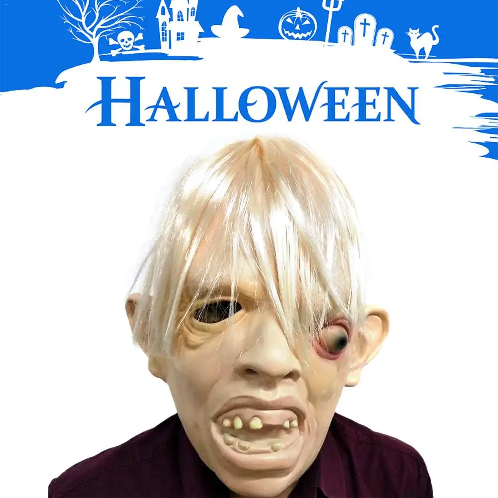 

Scary Monster Adult Latex Mask Full Face Breathable Halloween Scary Mask Fancy Dress Party Party Cosplay Costume Festival