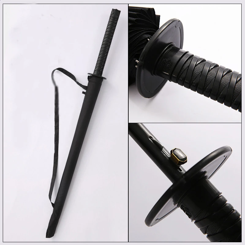 de Vento Sol Chuvoso Guarda-chuva Espada Samurai