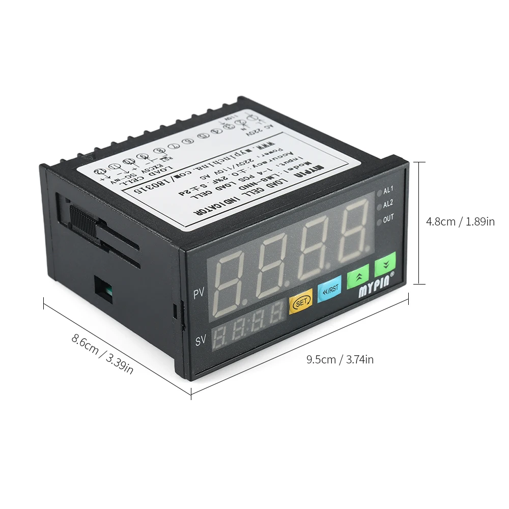 LED Display Weighing Meter Digital Load-cells Indicator 1~4 Load Cells Signals Input