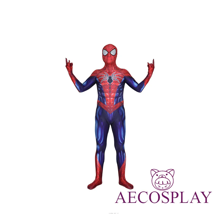 Новый костюм Человека-паука Marvel на Хеллоуин, все новые костюмы для косплея Zentai Spidey из лайкры