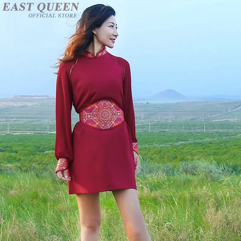 Тибетское платье Тибетский одежда китайское платье cheongsam qipao orienal Китай Традиционный китайский одежда для женщин AA4129