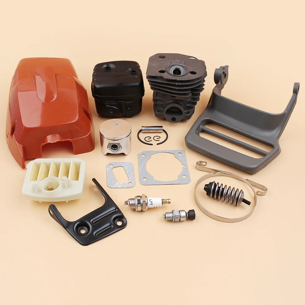 Engine Cover Cylinder Piston Muffler Exhaust Air Filter Shock Spring For Husqvarna 340 345 350 (44mm) Chainsaw Engine Parts Engine Cover Cylinder Piston Muffler Exhaust Air Filter Shock Spring For Husqvarna 340 345 350 (44mm) Chainsaw Engine Parts