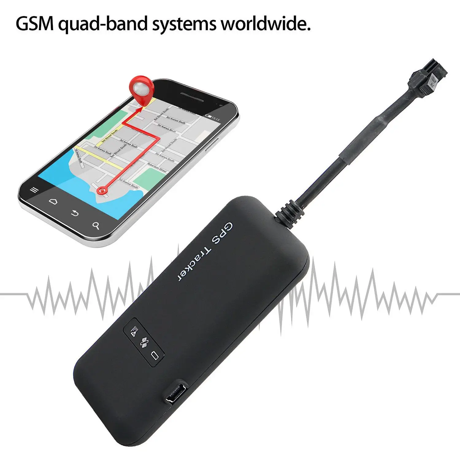 Mini в реальном времени GSM Автомобильный gps-трекер локатор GT02 GPRS GSM отслеживающее устройство для транспортного средства/грузовик/Ван