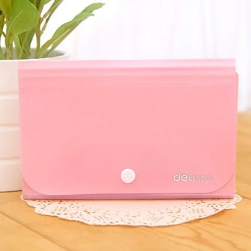 MIRUI creative multicolour notes holder A6 file folder bill holder 4 colors invoice bill wallets bag office and school supplies