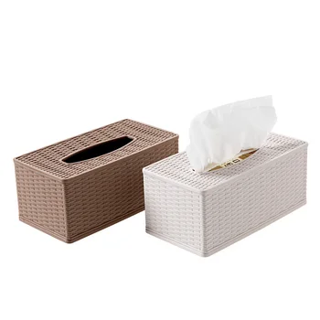 

Bamboo Striped Plastic Tissue Box Home Desktop Drawer Box Creative Living Room Coffee Table Napkin Storage Box mx3061011