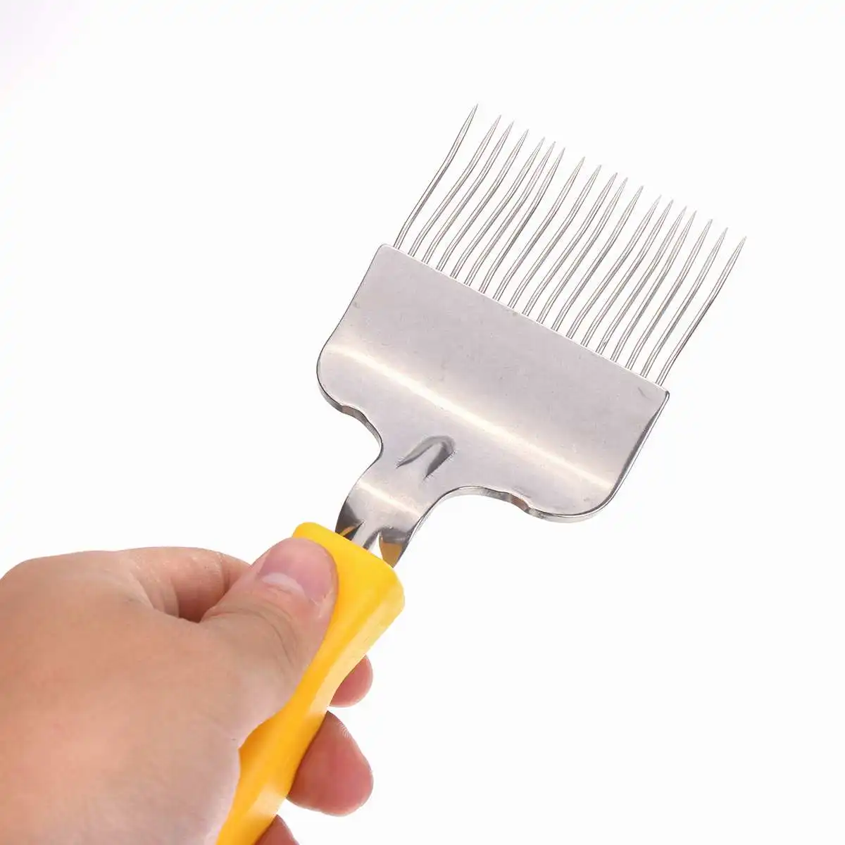 Honey Fork Beekeeping Stainless Steel Uncapping fork Iron Honeycomb Honey Scraper Wooden Handle Tool