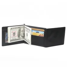 Teemzone, Ретро стиль, мужская сумка из натуральной кожи для карт, деловая, зажим для денег, 3-5 отделений для карт, кошелек, черный, ID, кошельки для кредитных карт, J50