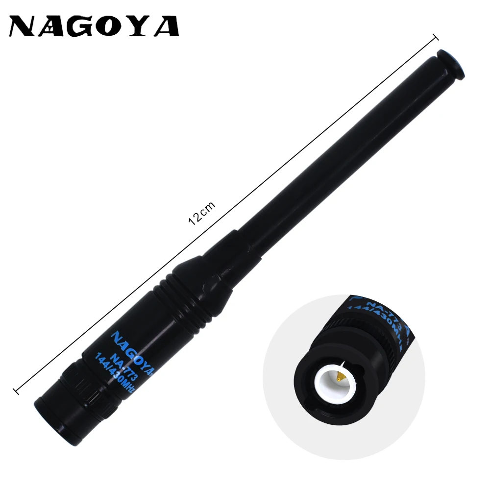 Original NAGOYA NA-773 BNC DUAL BAND 144/430MHz 2.15 dBi Two Way Radio UHF VHF Handheld Antenna for ICOM IC-V8 IC-V80 IC-V82