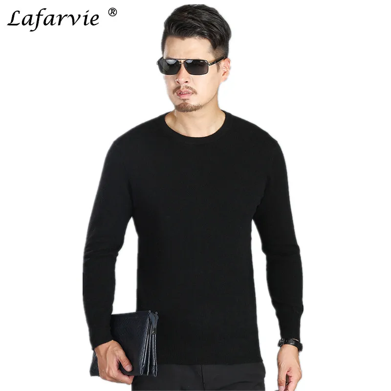 Lafarvie kasmir dicampur rajutan sweater lelaki puncak pullover 2019 - Pakaian lelaki - Foto 2