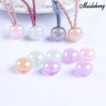 

15mm Acrylic Transparent Snow Bubble Colorful beads for jewelry Making Single hole Bubble Hair ornament accessory handmade Gifts