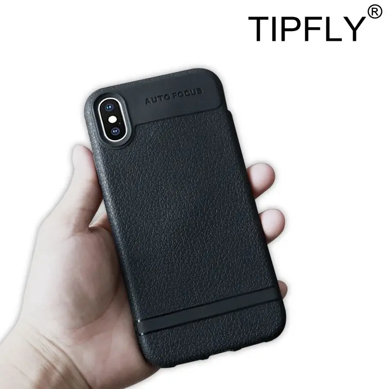 TIPFLY Full Wrapped Back Cover for Apple iPhone X Case Pure Color Plain Soft TPU Phone 10 Fundas Coques |