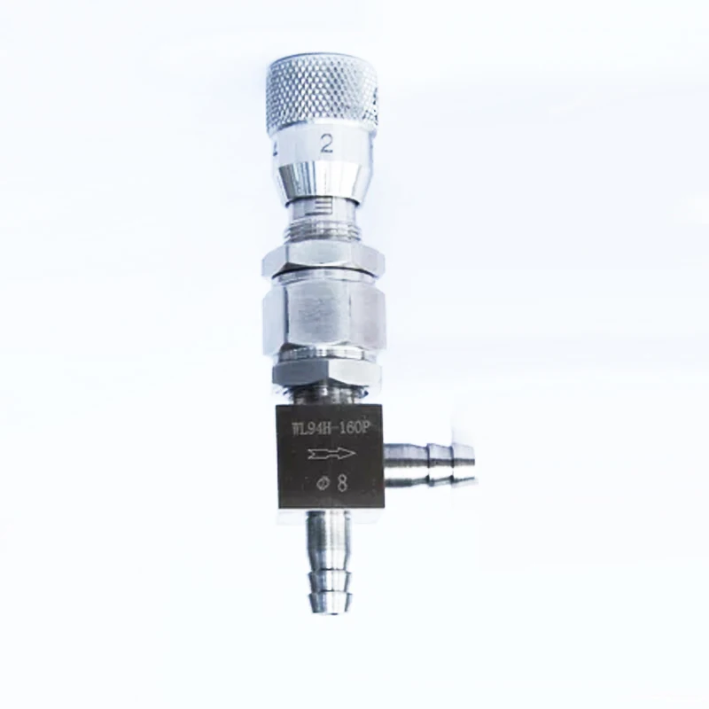 

6mm 8mm 10mm Pagoda Type Micro Adjustment Valve Stainless Steel Needle Valve Angle Flow Regulating Valve 16MPA