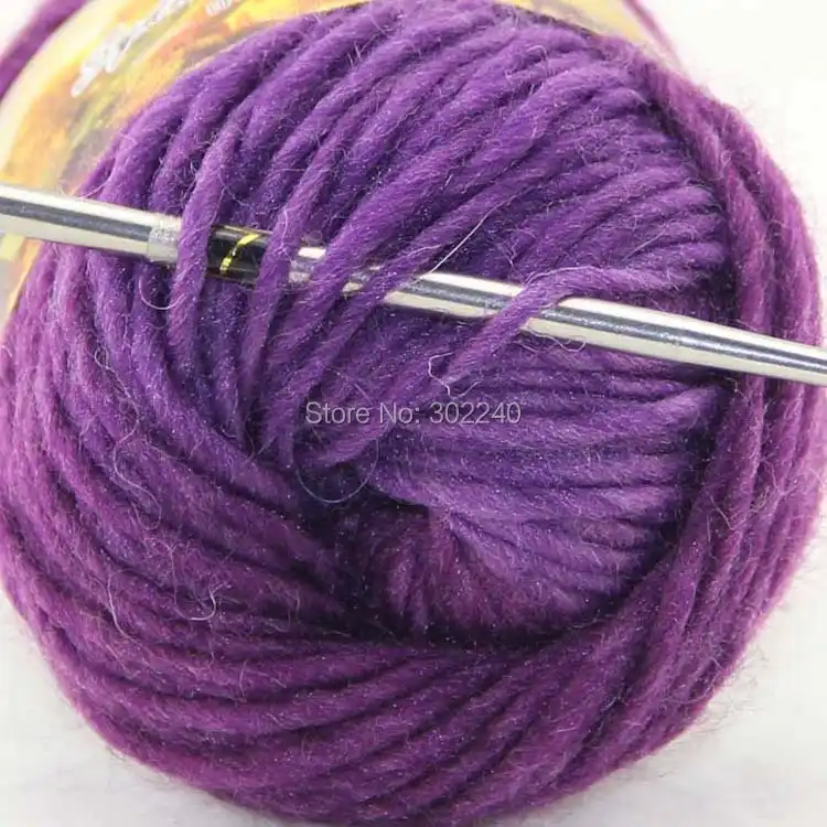 Deep Bluey Purple 100/% Pure Merino Chunky knitting Wool Yarn 100g balls Dark
