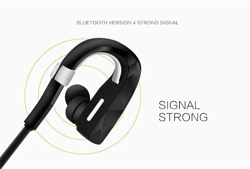 New Style Wireless Stereo 4.0 Bluetooth Headsets sweatproof Noise Cancelling with Microphone Earplugs Neckband type PE12 (16)