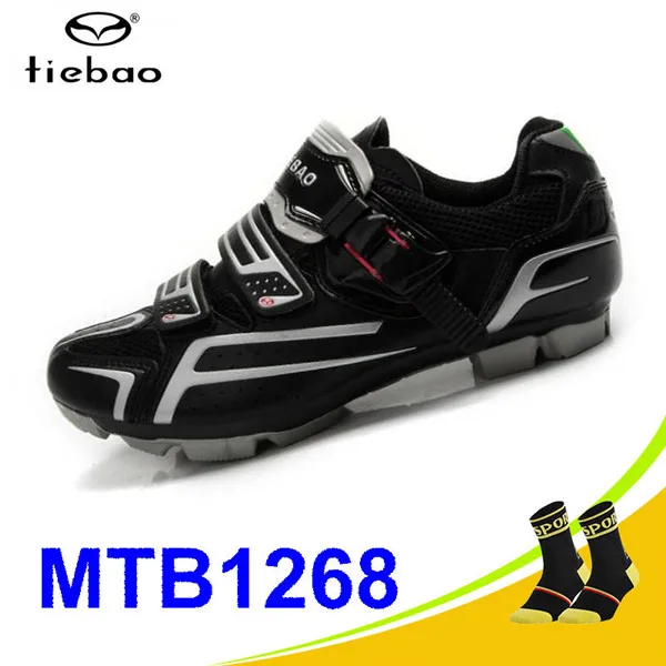 Tiebao/Обувь для велоспорта, mtb, педали, обувь для езды на велосипеде, chaussures vtt homme, самозакрывающаяся дышащая обувь для горного велосипеда, кроссовки - Цвет: Socks for 1268 B