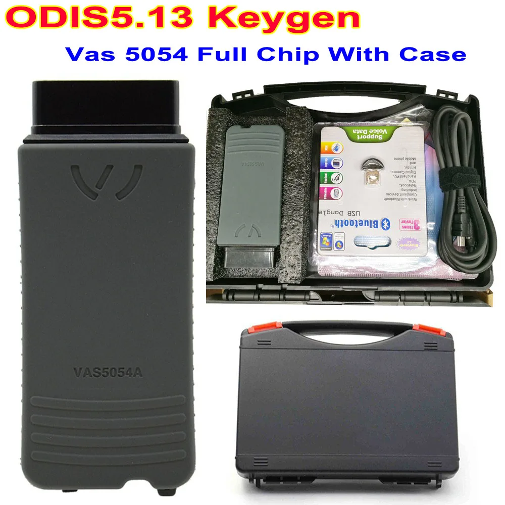 

Top VAS5054A OKI Chip New ODIS 5.1.3 With Keygen VAS5054 Bluetooth VAS 5054A VAS 5054 Support UDS Protocol In Plastic Box