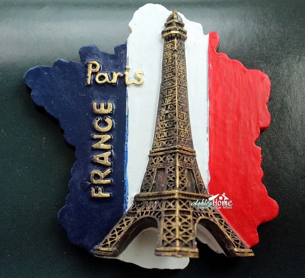 France Paris Landmark Tourist Travel Eiffel Tower Souvenir 3D Fridge Magnet Gift 