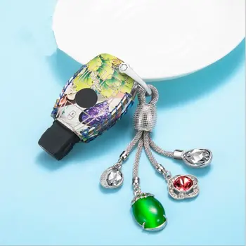 

DIY Leather Car Key Bag Case For Mercedes Benz BGA AMG W203 W210 W211 W124 W202 W204 W205 W212 E Class W213 E200L E260 E300L