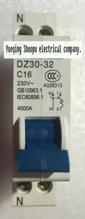 DPN DZ30-32 1P+N 16A Mini Circuit breaker MCB