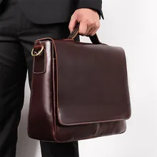 Nesitu, винтажная, винно-красная, коричневая, натуральная, Crazy Horse кожа, мужской портфель, сумка, сумки-мессенджеры, 14 дюймов, портфель для ноутбука M7108