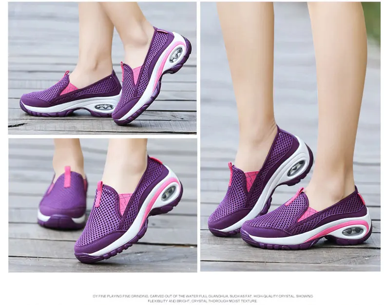 Уличная Женская дышащая сетка кроссовки мягкую амортизацию Высота Увеличение тонирование прогулочная обувь для фитнеса
