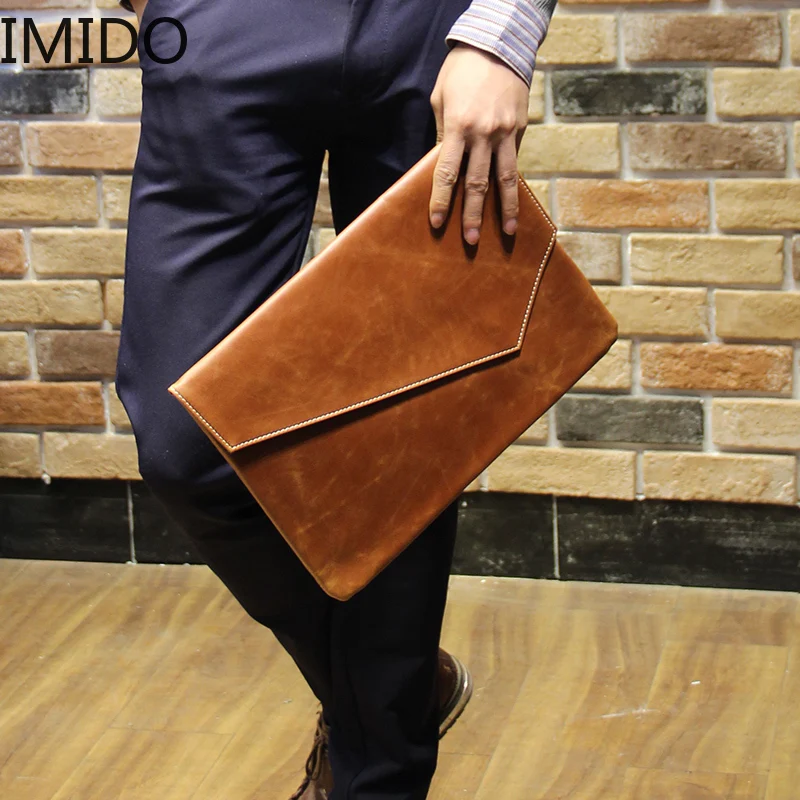 IMIDO 2019 из искусственной кожи мужские клатчи винтажные кожаные сумки повседневный