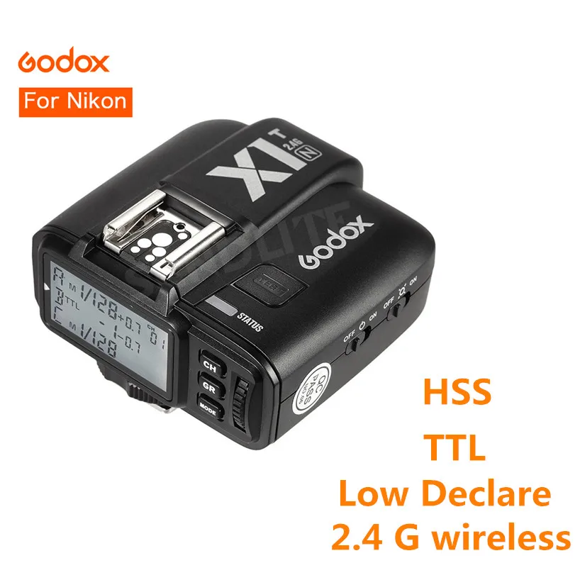 Godox X1T-N Беспроводной TTL HSS передатчик X1TN тигра + XTR-16 Беспроводной 2.4 г Мощность Управление вспышки для Nikon AD180 AD360 AD360II