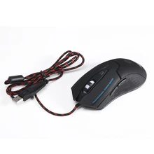 6D Buttons LED Optical USB Gaming Mouse 3200 DPI Adjustable Wired Mice Gamer Mouse for Computer/Notebook/ Windows 10/8.1 /mac OS