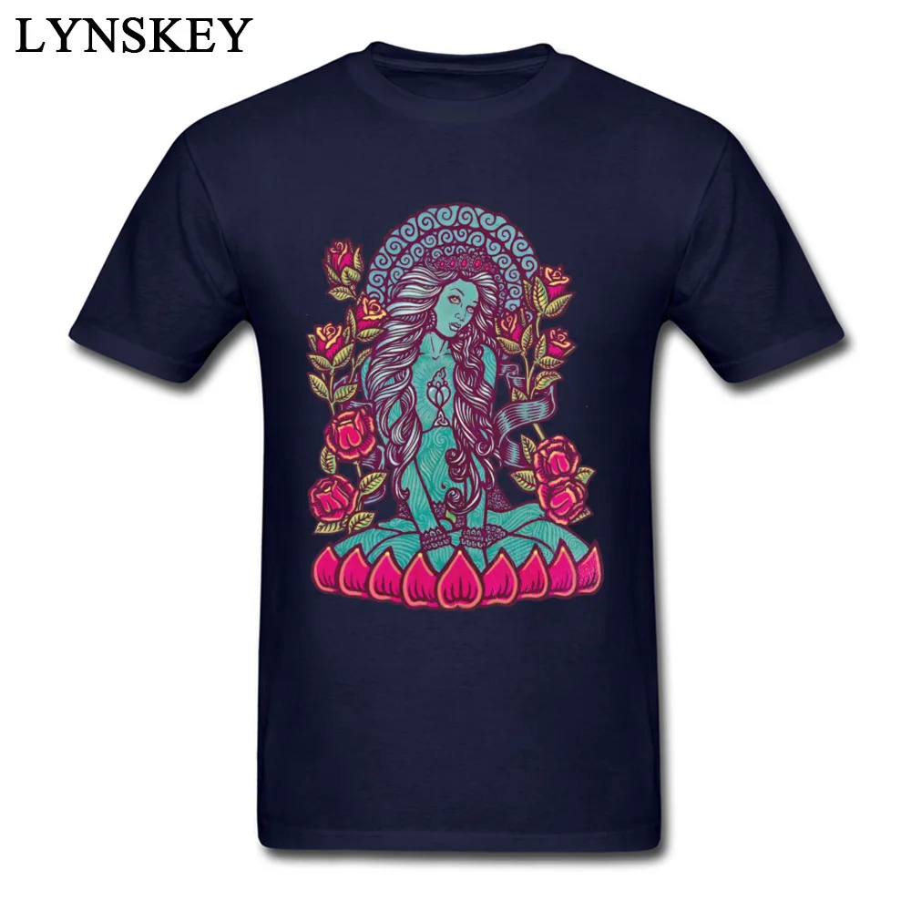 Normal Tops Shirts for Men Rife Summer Autumn O Neck Cotton Short Sleeve T-shirts Blue Tara Divine Gea Goddess Gift Tee Shirt Blue Tara Divine Gea Goddess navy