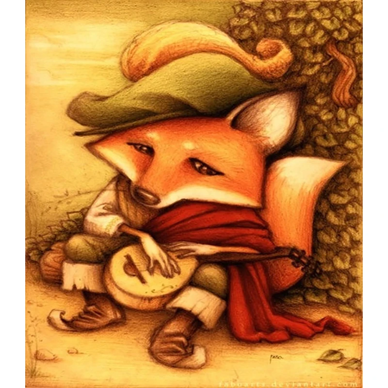 Download Diamond Embroidery Animals Elegant Little Fox Pictures ...