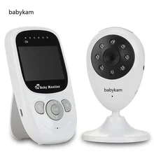Moniteur bébé sans fil vidéo 2.4 pouces LCD moniteur bébé numérique moniteur de température IR vision nocturne 2 voies parler 4 berceuses Zoom(China)