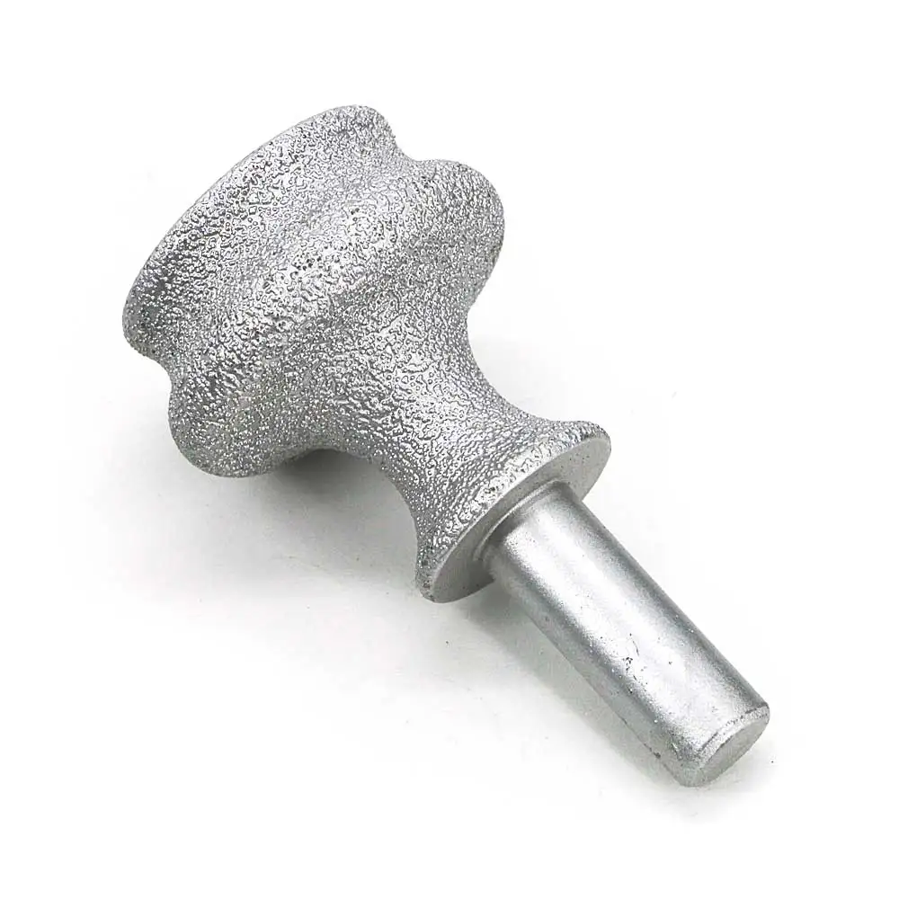 Brazed diamond shape edging mounted point for quartz stone, artificial stone, granite, marble, ceramic shape edging GJ013