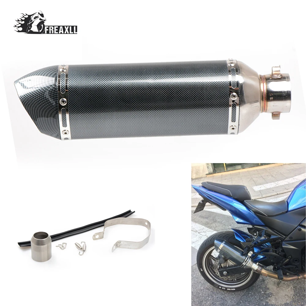 

Universal motorcycle racing Exhaust Modified Moto Escape Muffle pipe fit most motorcycle ATV Scooter For BMW S 1000 R RR Honda