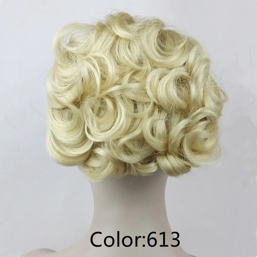 StrongBeauty женский шиньон расчески легко зажим для волос Большой Пучок волос Синтетический парик 13 цветов - Цвет: #613