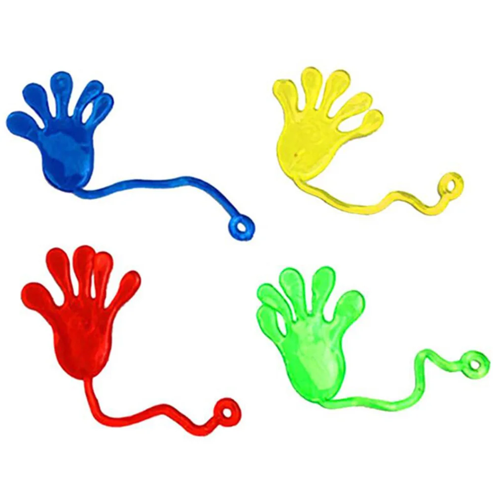 

Creative 10 Pcs/Bag Kids Party Supply Favors Multi-color Mini Sticky Jelly Stick Slap Sticky Hands Toy