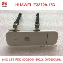 Разблокированный HUAWEI E3372 E3372h-153 plus Антенна 150Mpbs 4G LTE USB Dongle модем