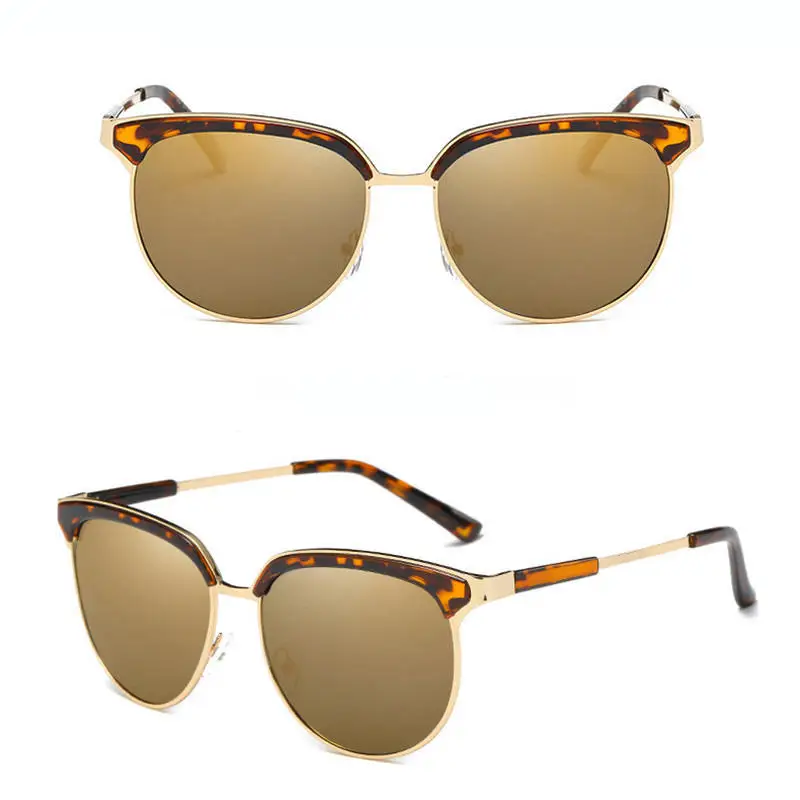 1 шт поляризованные линзы винтажные очки Аксессуары Солнцезащитные очки унисекс - Frame Color: brown