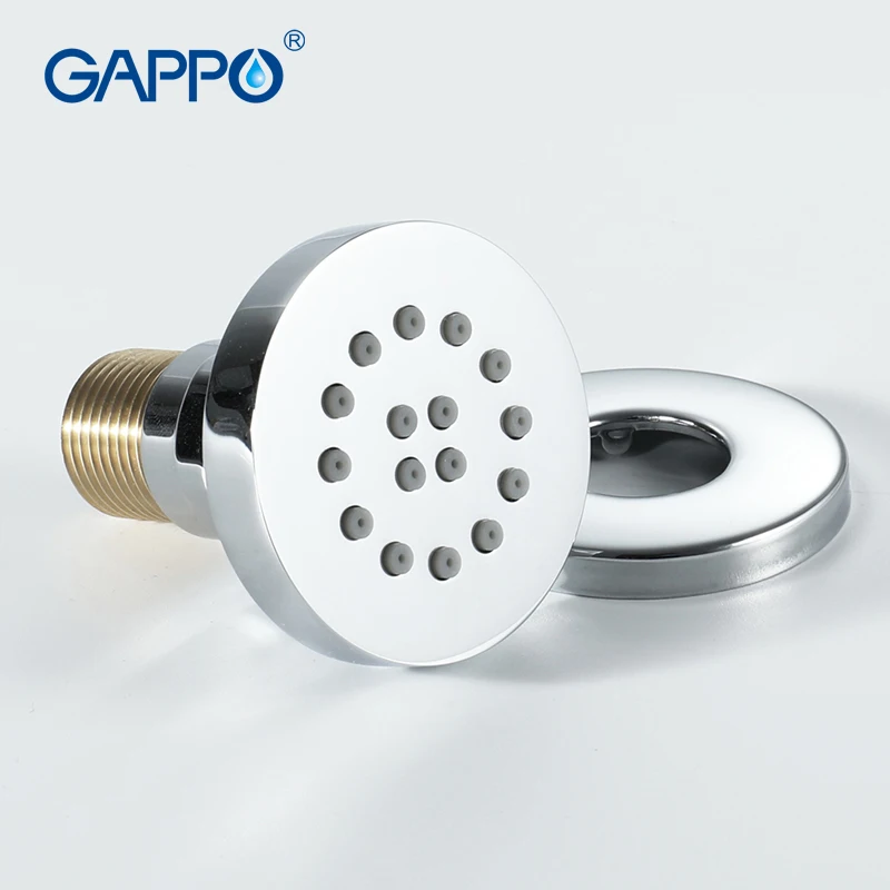  GAPPO Massage Shower Jets Round Chrome Shower Body Jet SPA Massage brass Wall Mounted Shower Jets B
