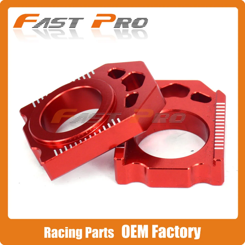 CNC сзади цепь Настройщик красный осевой блок для CR125R CR250R 02-07 CRF250R CRF250X 04-17 CRF450R 02-17 CRF450X 05-17 CRF450RX