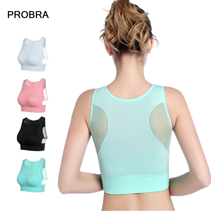 

PROBRA sports bra top large size high impact quick dry shockproof vest for fitness running yoga gym