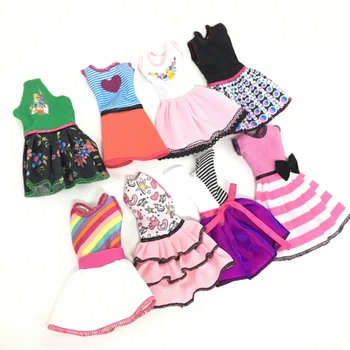 5Set/Lot Fashion Design Princess Doll Dress Noble Party Gown For Doll Outfit Best Gift For Girl' Doll hotsale nk one set original princess doll dress noble party gown for barbie doll fashion design outfit best gift for girl doll