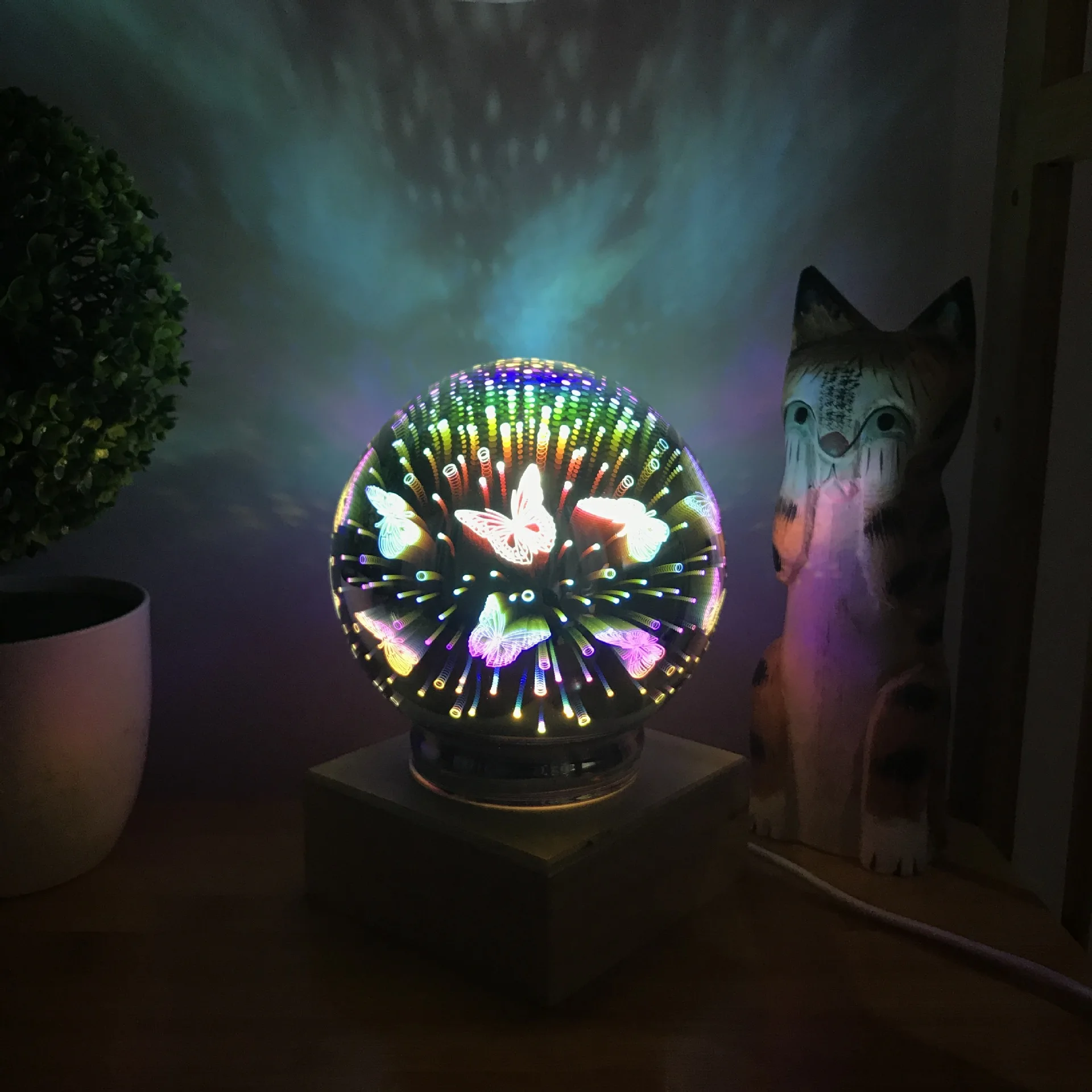 3D Красочный USB шар ночной Светильник звездная звезда Космос Созвездие светильник фейерверк светодиодный настольный светильник домашняя декоративная бутылка стекло