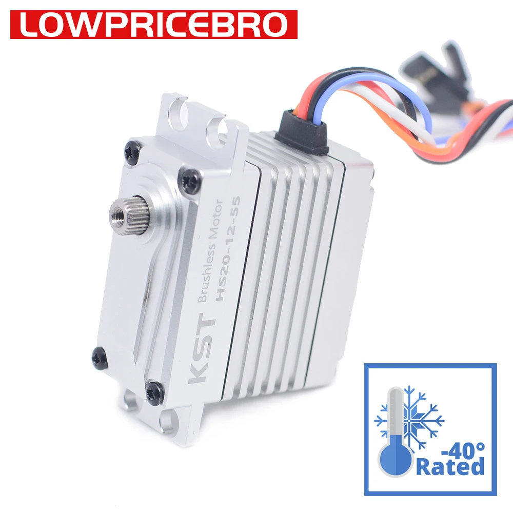 KST HS20-12-55 UAV 50kg TTL Feedback Metal Gear HV Servo Motor for Drone UAV Helicopter RC Car Boat Robot Airplane